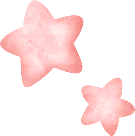 Pink Star Watercolor