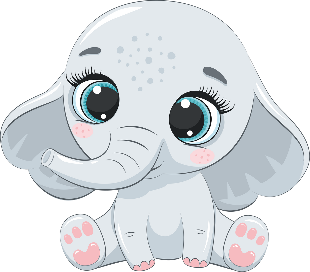 Cute baby elephant.